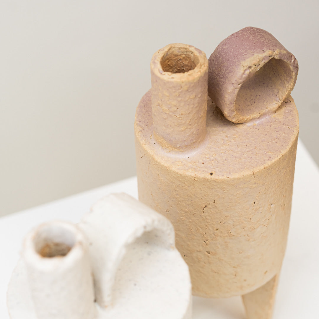 Bouteille Cylindrique abricot N°3, par Catherine Dix